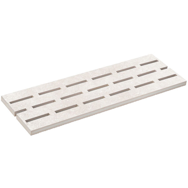 Переливная решетка Aquaviva Granito Light Gray, 595x195x20 мм копия