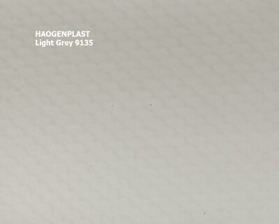 Пленка ПВХ 1,65х25,00м "Haogenplast Unicolors", Light Grey, светло-серый /9135